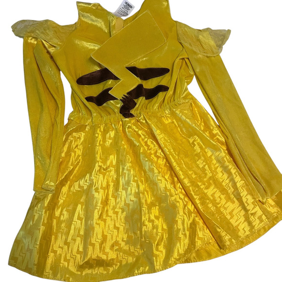 Child's Pikachu Yellow Costume Dress by Pokemon Size 7/8 - Picture 1 of 4